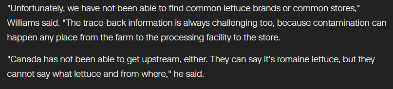 the CDC Is Hopeful That They Can Get a Sample of the Said Lettuce for Clinical Trial