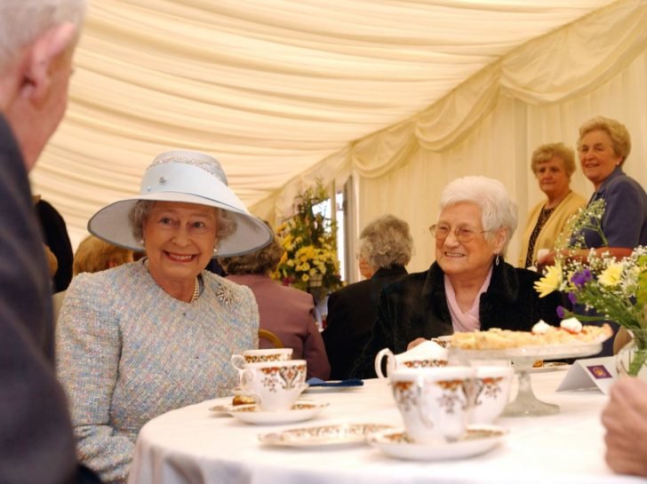 Queen Elizabeth loves to sip Earl Grey Tea while munching her breakfast for the day.